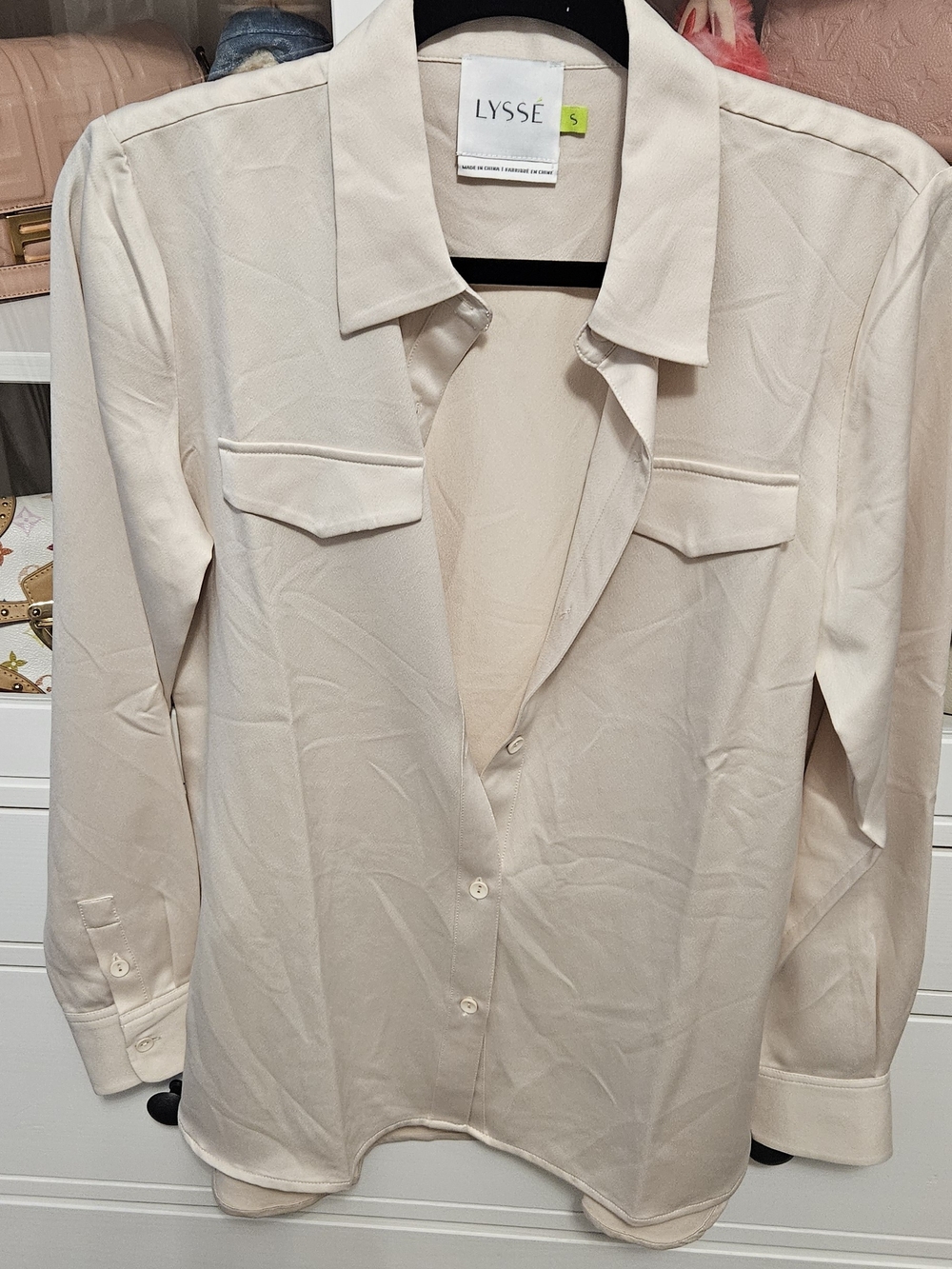 Lysse Light Cream Button-Down Shirt